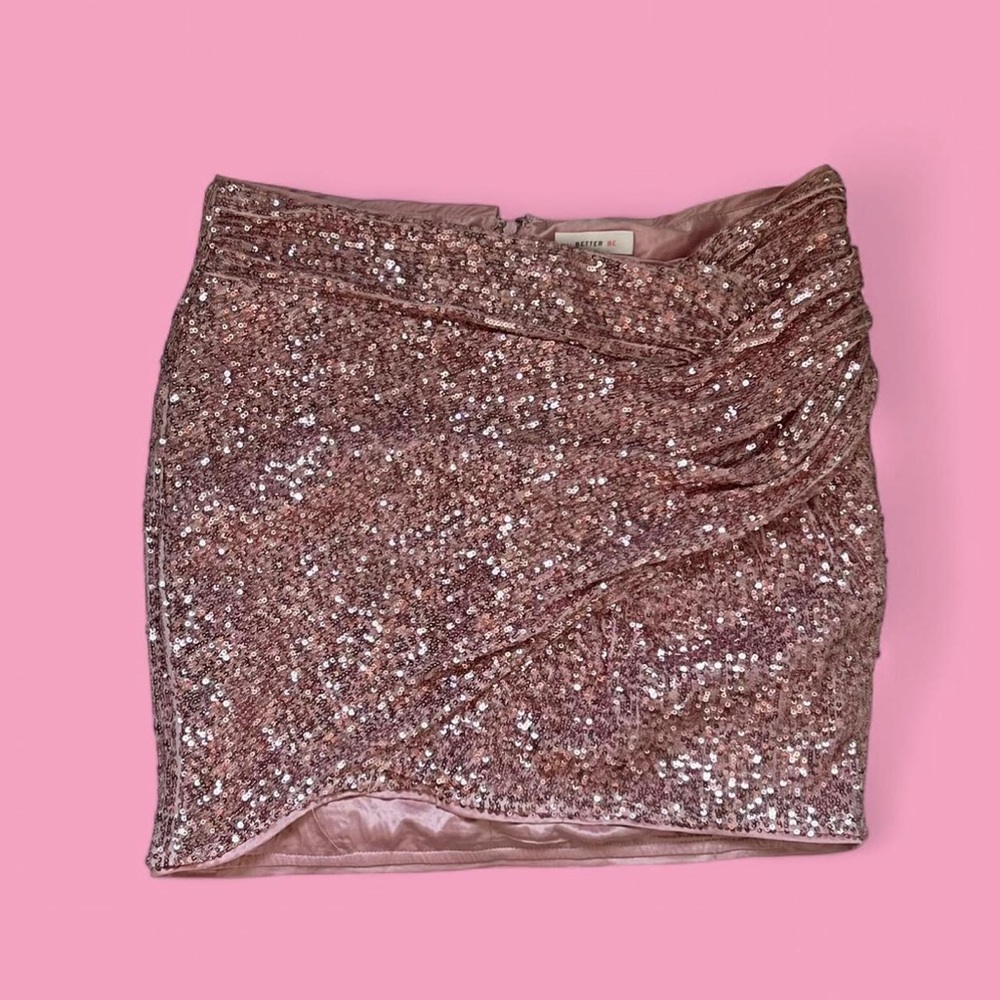 Better Be Glittering Silver Sequin Mini Skirt